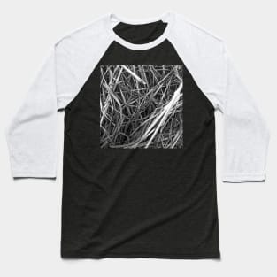 Black and white rice stalks Baseball T-Shirt